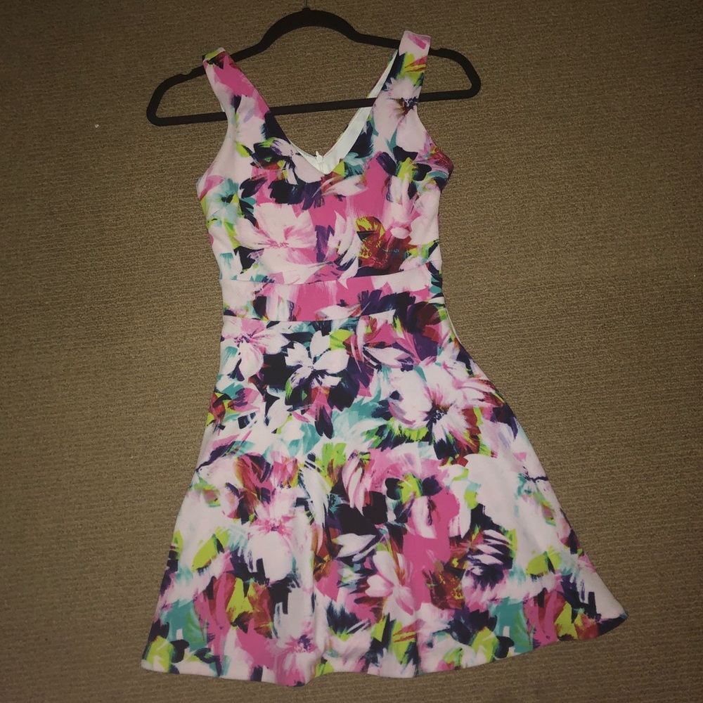 Fit and Flare Abstract Mini Dress